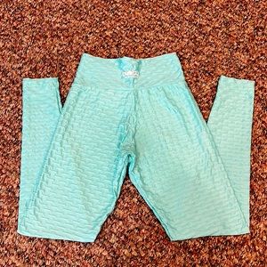 Booty By Brabants Mint Croco Skin Leggings